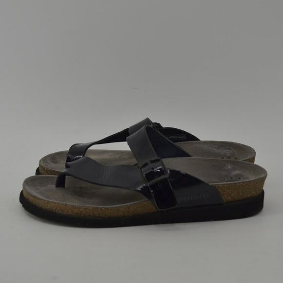 Mephisto Helen Sandal Black Thong Sandal Comfort Euro 39 / 9 - Picture 12 of 13